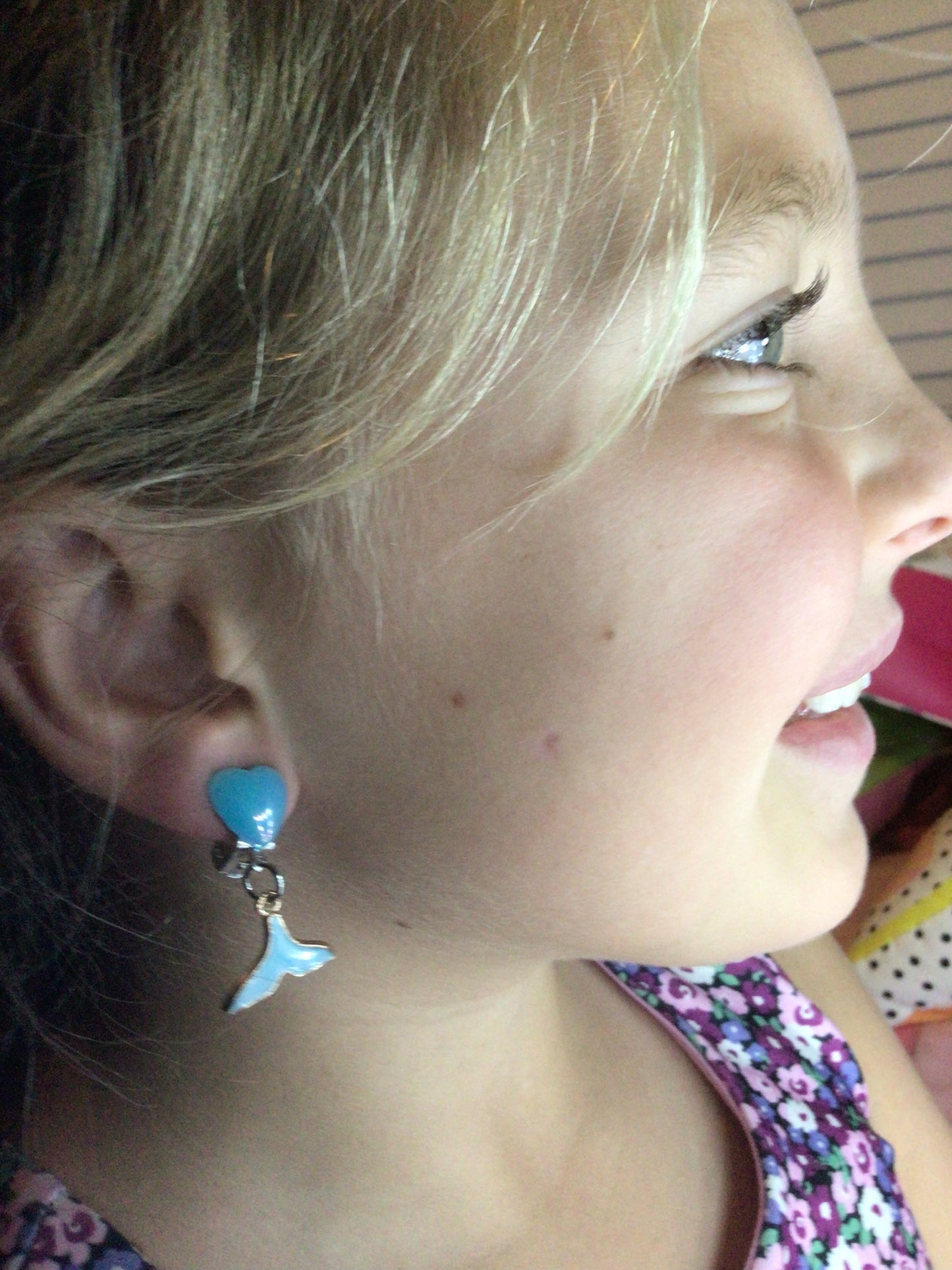 Mermaid Tail Clip On Earrings - Kids